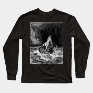 Charon crosses the river Acheron - Gustave Dore Long Sleeve T-Shirt